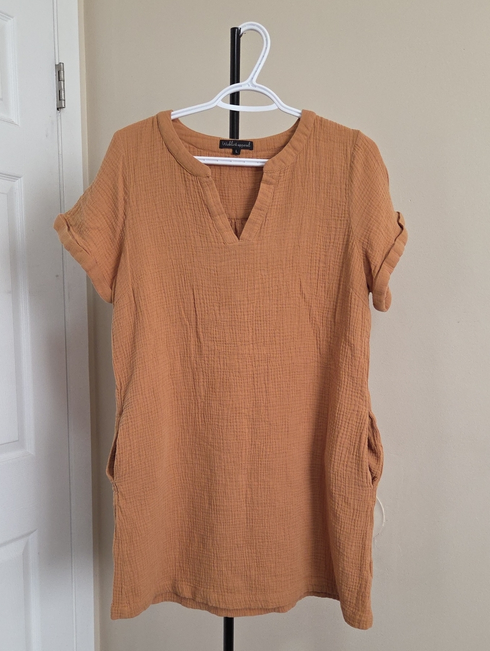 Wishlist Apparel Camel V-Notch Tunic Top